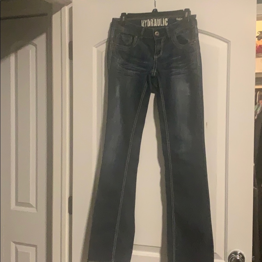💥3/$20!!! Juniors Hydraulic jeans size 7/8 Long